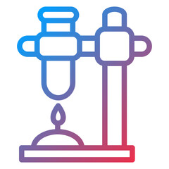 Vector Design Beaker Stand Icon Style