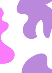 Purple Abstract Shapes Decor Background 