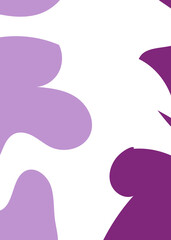 Purple Abstract Shapes Decor Background