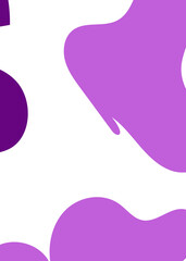 Purple Abstract Shapes Decor Background 