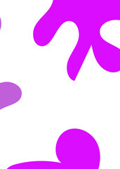 Purple Abstract Shapes Decor Background 