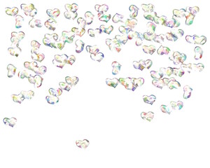 True Love, Mother of Pearl Hearts, Copyspace, Wedding Template