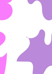 Purple Abstract Shapes Decor Background 