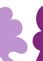 Fototapeta na wymiar Purple Abstract Shapes Decor Background 