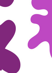 Purple Abstract Shapes Decor Background 