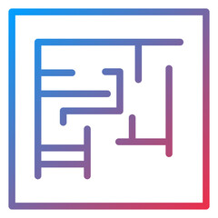 Vector Design Evacuation Plan Icon Style