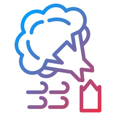 Vector Design Tree Broken Icon Style