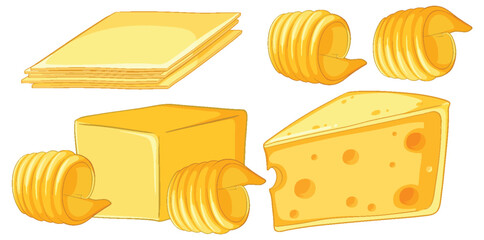 Butter and cheese collection