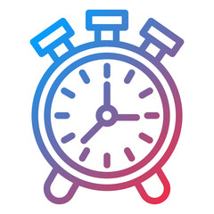 Vector Design Alarm Clock Icon Style
