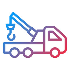 Vector Design Tow Truck Icon Style