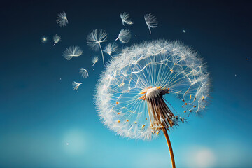 realistic dandelion. Generative Ai