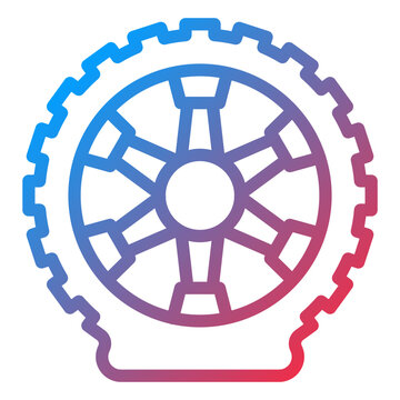 recommend clip art: Vector Design Flat Tire Icon Style