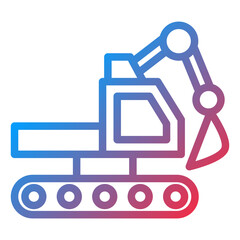 Vector Design Excavator Icon Style