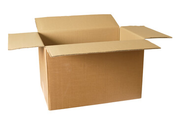 open cardboard box transparent PNG