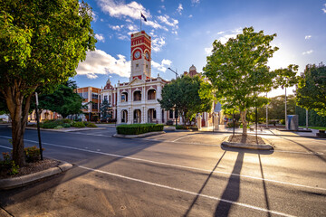Historical City Hall building in Toowoomba, Queensland, Australia
