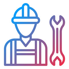 Vector Design Construction Worker Icon Style