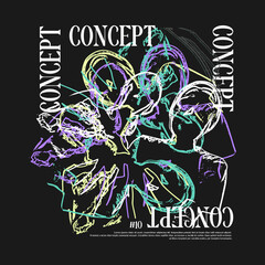 Concept design for streetwear illustration