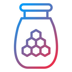 Vector Design Honey Jar Icon Style