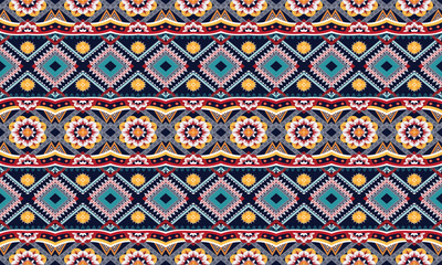 Geometric ethnic  pattern for background,fabric,wrapping,clothing,wallpaper,Batik,carpet,embroidery style.	