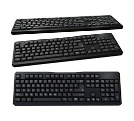 3d rendering computer keyboard peripheral input device keys mechanical perspective view