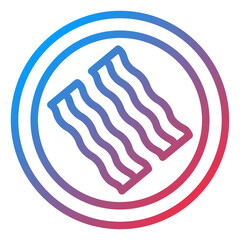 Vector Design Bacon Icon Style