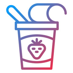 Vector Design Yogurt Icon Style