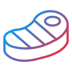 Vector Design Steak Icon Style