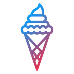 Vector Design Ice Cream Icon Style