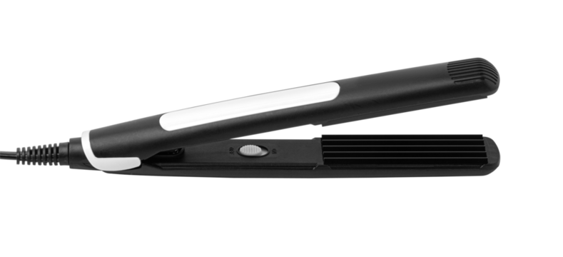 Hair straightener with a white insert