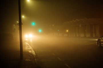 Fototapeta premium Fog in the city