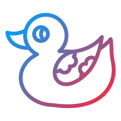 Vector Design Duck Toy Icon Style