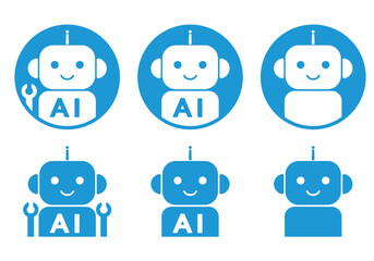 AIロボット　イメージアイコンセット　イラスト