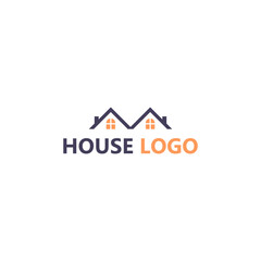 House logo real estate company isolated on white background