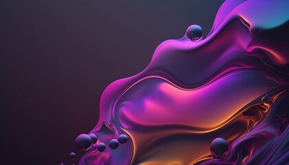 Obraz na płótnie Canvas Liquid abstract background. Gradient splashes of liquid.