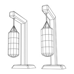 Obraz premium Punching bag for training boxing power punch