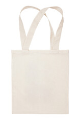 Fabric cotton bag isolated on transparent background