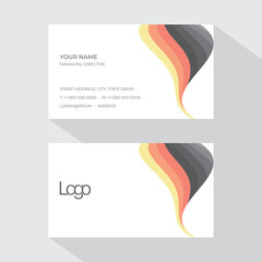 set of business cards template with abstract design, colorful business card