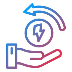 Vector Design Energy Saving Icon Style