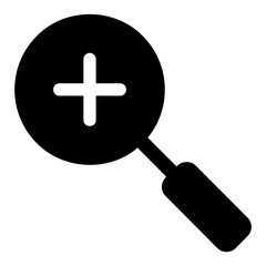 Fototapeta premium zoom glyph icon