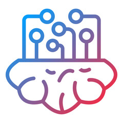 Vector Design Brain Icon Style