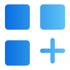 Fototapeta premium add on gradient icon