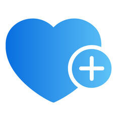 Obraz premium heart gradient icon