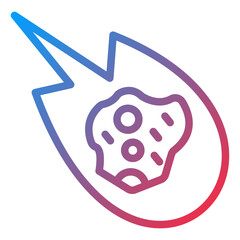 Vector Design Asteroid Icon Style