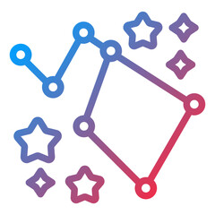 Vector Design Big Dipper Icon Style