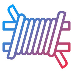 Vector Design Barbed Wire Icon Style