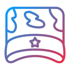 Vector Design Military Hat Icon Style
