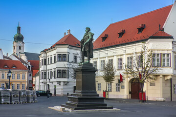 Square in Gyor, Hungary