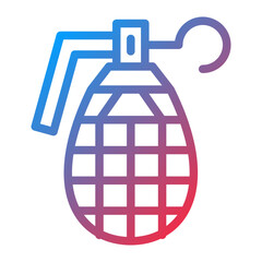 Vector Design Grenade Icon Style