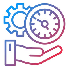 Vector Design Time Management Icon Style