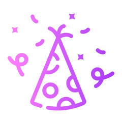 party gradient icon